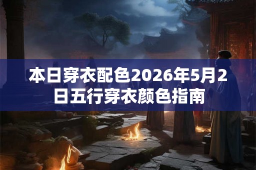 本日穿衣配色2026年5月2日五行穿衣颜色指南