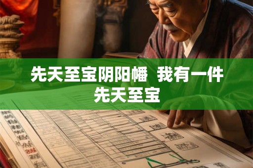 先天至宝阴阳幡  我有一件先天至宝