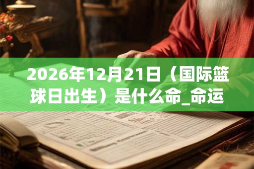 2026年12月21日（国际篮球日出生）是什么命_命运如何