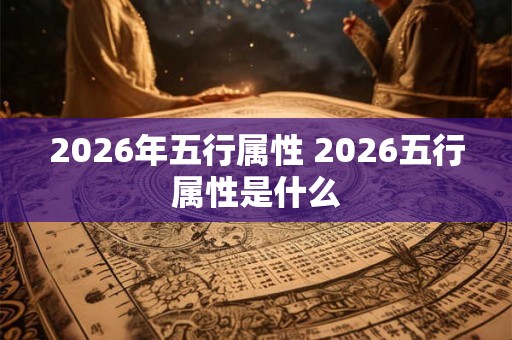 2026年五行属性 2026五行属性是什么