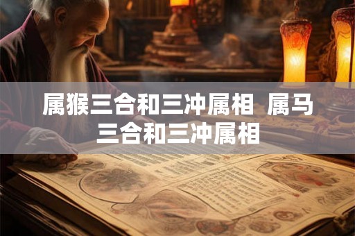 属猴三合和三冲属相  属马三合和三冲属相