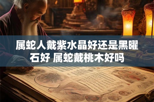 属蛇人戴紫水晶好还是黑曜石好 属蛇戴桃木好吗