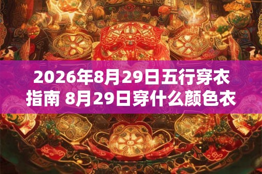2026年8月29日五行穿衣指南 8月29日穿什么颜色衣服