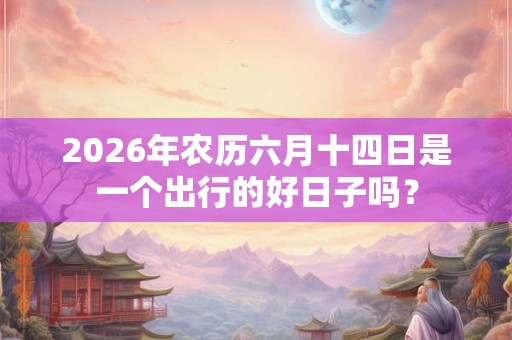 2026年农历六月十四日是一个出行的好日子吗？
