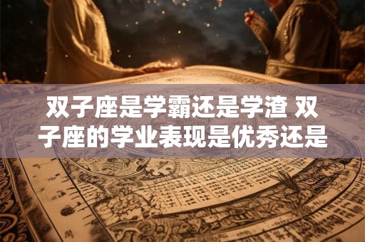 双子座是学霸还是学渣 双子座的学业表现是优秀还是糟糕