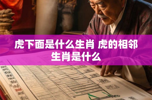 虎下面是什么生肖 虎的相邻生肖是什么
