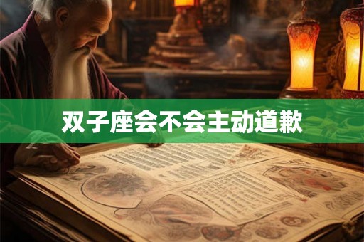 双子座会不会主动道歉