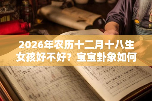 2026年农历十二月十八生女孩好不好?宝宝卦象如何? 2026年农历十二月十八生女孩好不好?宝宝卦象如何?