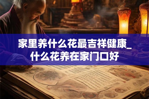 家里养什么花最吉祥健康_什么花养在家门口好