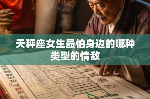 天秤座女生最怕身边的哪种类型的情敌