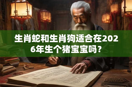 生肖蛇和生肖狗适合在2026年生个猪宝宝吗? 生肖蛇和生肖狗适合在2026年生个猪宝宝吗?