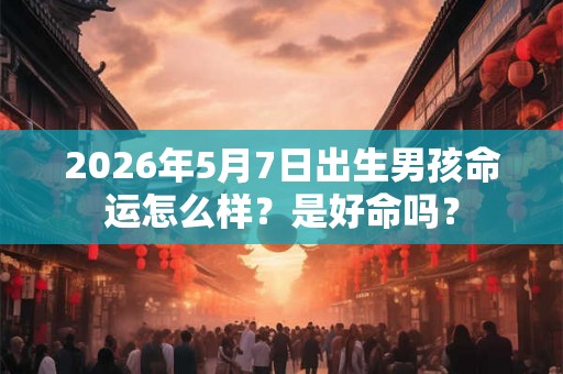2026年5月7日出生男孩命运怎么样?是好命吗? 2026年5月7日出生男孩命运怎么样?是好命吗?