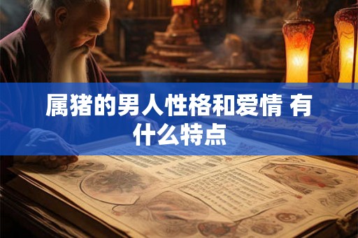 属猪的男人性格和爱情 有什么特点