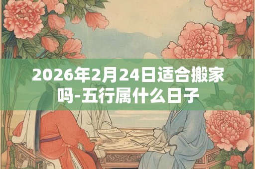 2026年2月24日适合搬家吗-五行属什么日子