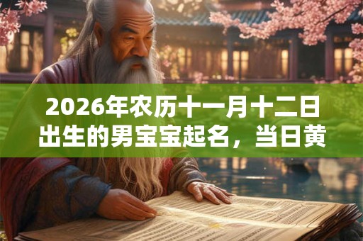 2026年农历十一月十二日出生的男宝宝起名，当日黄历如何？