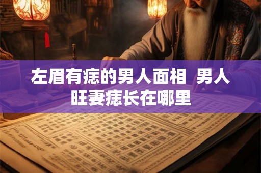 左眉有痣的男人面相  男人旺妻痣长在哪里