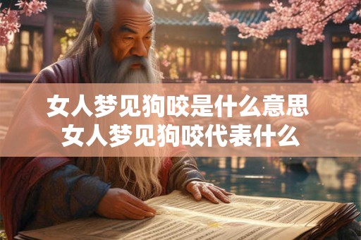 女人梦见狗咬是什么意思 女人梦见狗咬代表什么 女人梦见狗咬是什么意思 女人梦见狗咬代表什么