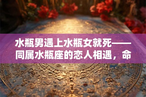 水瓶男遇上水瓶女就死——同属水瓶座的恋人相遇，命中注定的虐恋