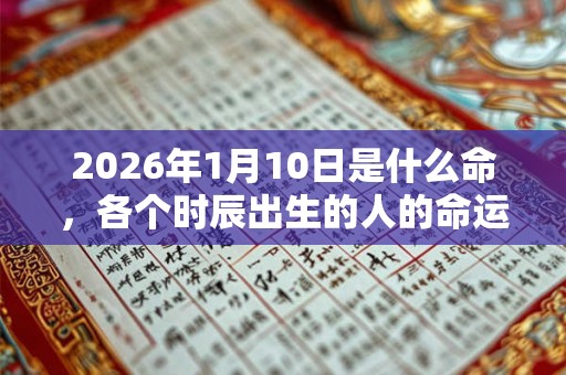 2026年1月10日是什么命，各个时辰出生的人的命运