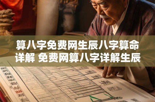 算八字免费网生辰八字算命详解 免费网算八字详解生辰八字命运