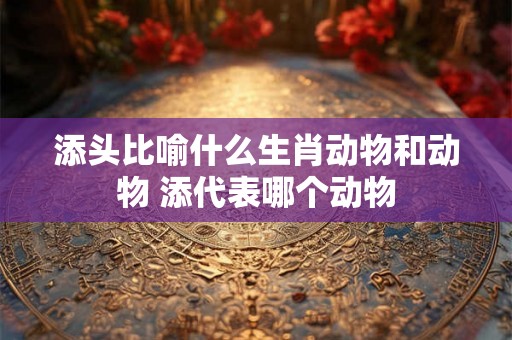 添头比喻什么生肖动物和动物 添代表哪个动物 添头比喻什么生肖动物和动物 添代表哪个动物