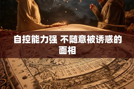 自控能力强 不随意被诱惑的面相