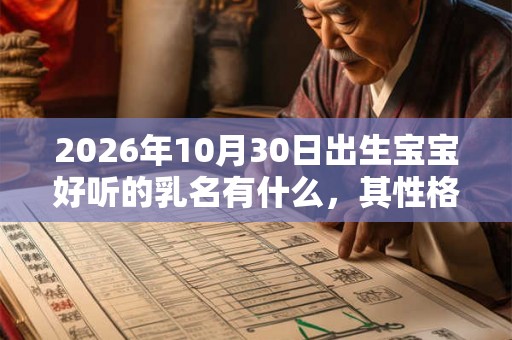 2026年10月30日出生宝宝好听的乳名有什么，其性格如何？