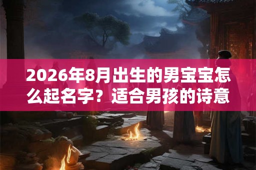 2026年8月出生的男宝宝怎么起名字？适合男孩的诗意名字