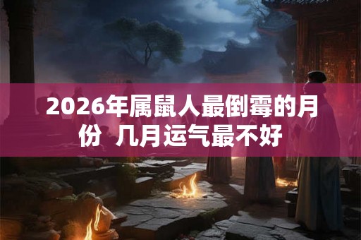 2026年属鼠人最倒霉的月份 几月运气最不好 2026年属鼠人最倒霉的月份 几月运气最不好