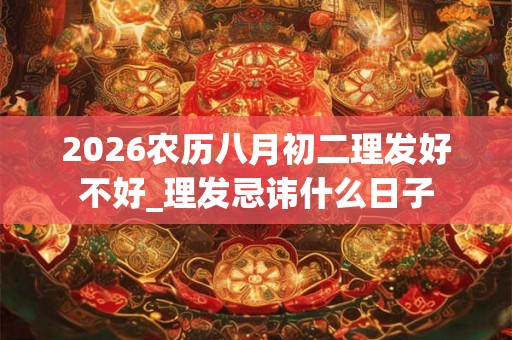 2026农历八月初二理发好不好_理发忌讳什么日子