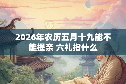 2026年农历五月十九能不能提亲 六礼指什么