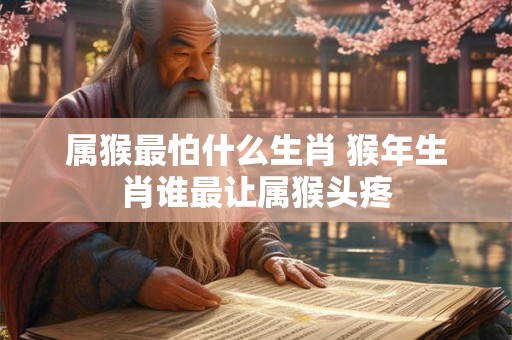 属猴最怕什么生肖 猴年生肖谁最让属猴头疼