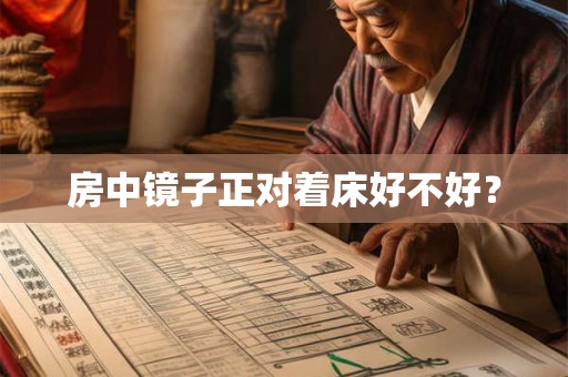 房中镜子正对着床好不好？