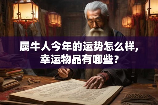属牛人今年的运势怎么样,幸运物品有哪些？