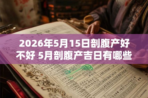 2026年5月15日剖腹产好不好 5月剖腹产吉日有哪些