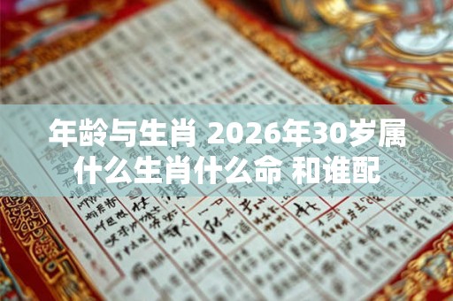 年龄与生肖 2026年30岁属什么生肖什么命 和谁配 年龄与生肖 2026年30岁属什么生肖什么命 和谁配