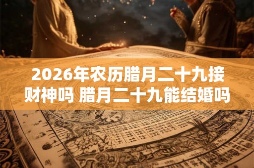 2026年农历腊月二十九接财神吗 腊月二十九能结婚吗 2026年农历腊月二十九接财神吗 腊月二十九能结婚吗