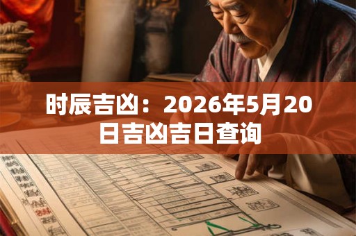 时辰吉凶：2026年5月20日吉凶吉日查询