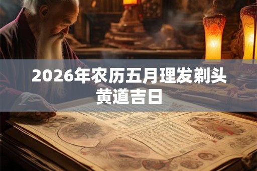 2026年农历五月理发剃头黄道吉日
