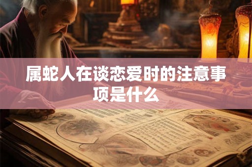 属蛇人在谈恋爱时的注意事项是什么