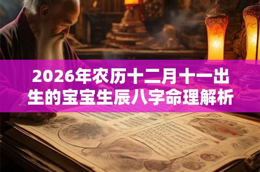 2026年农历十二月十一出生的宝宝生辰八字命理解析