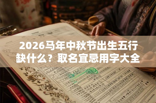 2026马年中秋节出生五行缺什么?取名宜忌用字大全 2026马年中秋节出生五行缺什么?取名宜忌用字大全