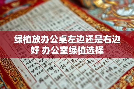 绿植放办公桌左边还是右边好 办公室绿植选择