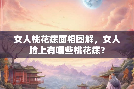 女人桃花痣面相图解,女人脸上有哪些桃花痣? 女人桃花痣面相图解,女人脸上有哪些桃花痣?
