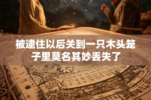 被逮住以后关到一只木头笼子里莫名其妙丢失了
