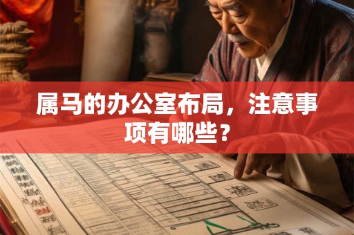 属马的办公室布局,注意事项有哪些? 属马的办公室布局,注意事项有哪些?