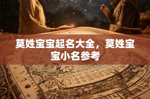 莫姓宝宝起名大全，莫姓宝宝小名参考