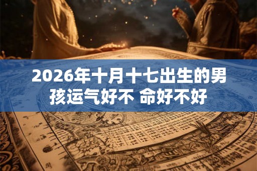 2026年十月十七出生的男孩运气好不 命好不好