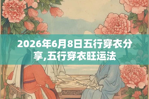 2026年6月8日五行穿衣分享,五行穿衣旺运法