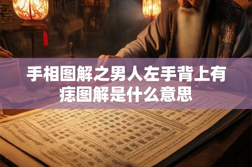 手相图解之男人左手背上有痣图解是什么意思